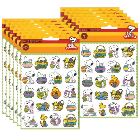 Eureka Peanuts Easter Theme Stickers, PK1440 655061